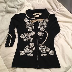 Black Dita cardigan (wheels & doll baby)